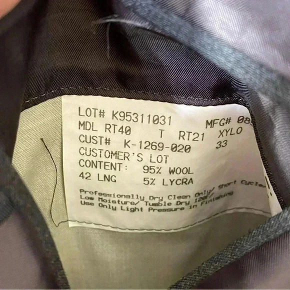 Theory grey wool suit coat jacket 42 long - Picture 3 of 6